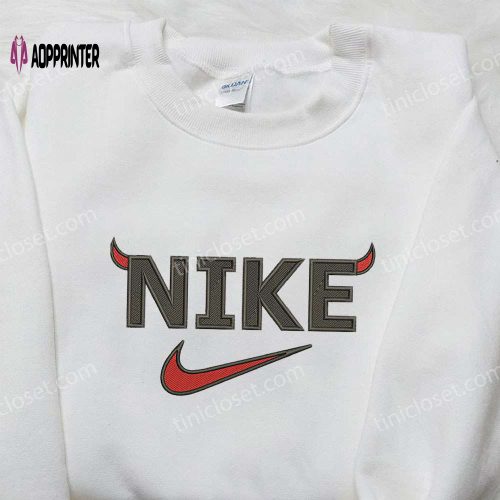 El Cuernu Guanabanas x Nike Embroidered Shirt: Custom Gift For Daughter Stylish & Unique Nike Design