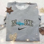 Dinoco x Nike Embroidered Shirt: Car Cartoon & Customized Design