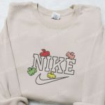 Dinosaur x Nike Embroidered Shirt & Hoodie: Cartoon Hoodie & Custom T-shirt