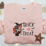 Disney Ariel Mermaid Trick or Treat Embroidered Shirt & Sweatshirt – Best Halloween Gifts Ideas for Family