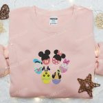 Disney Characters Easter Eggs Embroidered Shirt & Hoodie: Best Thanksgiving Day Gift Idea