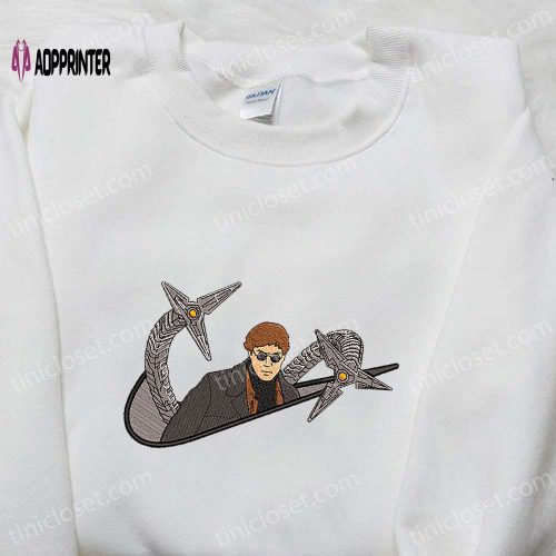 Swoosh x Homer Sleeping Cartoon Embroidered Sweatshirt: Nike Inspired Shirt Perfect Birthday Gift