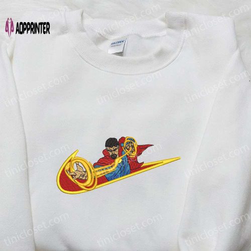 Custom Doctor Strange x Nike Swoosh Movie Embroidered Shirt – Best Birthday Gift Idea