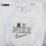 Custom Dog and Cat Nike Embroidered Shirt: Perfect Birthday Gift Idea