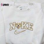 Custom Nike Dog Smile Embroidered Shirt: Animal-Inspired Style