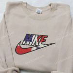 Custom Dominican Flag x Nike Embroidered Shirt – Perfect Gift for Husband