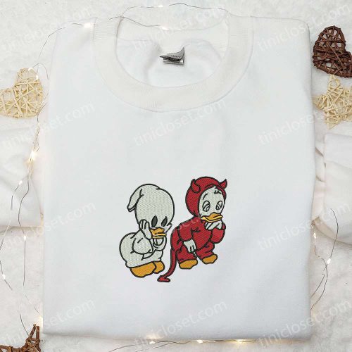 SpookyStyle: Donald Duck Halloween Embroidered Hoodie & Disney Sweatshirt – Cute Halloween Shirt