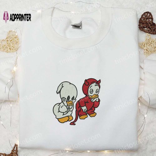 SpookyStyle: Donald Duck Halloween Embroidered Hoodie & Disney Sweatshirt – Cute Halloween Shirt