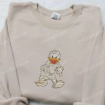 Donald Duck Mummy Embroidered Hoodie – Disney Halloween Sweatshirt Funny Shirt