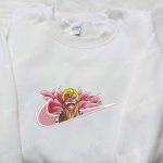 Donquixote Doflamingo x Swoosh Embroidered Hoodie: One Piece & Nike Inspired Shirt