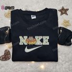 Donut Cat x Nike Cartoon Embroidered Shirt – Custom Birthday Gift Idea with Best Nike Embroidery