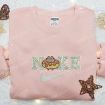 Donut Cat x Nike Cartoon Embroidered Shirt – Custom Birthday Gift Idea with Best Nike Embroidery