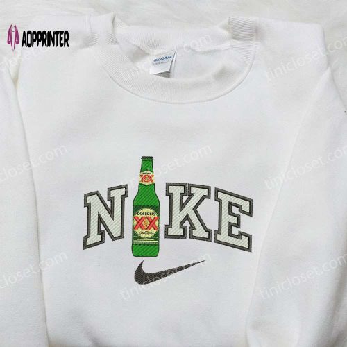 Custom Nike Embroidered Shirt – Colorful Love Heart Design Perfect Valentine’s Day Gift