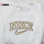 Double Outline Gap x Nike Embroidered Shirt – Custom Gift for Wife