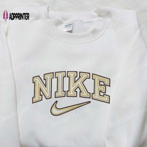 Golden Retriever x Nike Embroidered Shirt: Custom Animal Tee for Trendy Nike Fans!