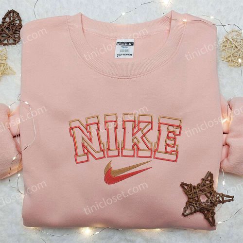 Double Outline x Nike Embroidered Shirt: Perfect Gift for Husband Customized and Stylish