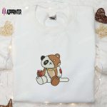 Drinking Bear Embroidered Shirt – Cool & Best Family Gifts