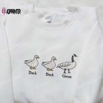 Duck Duck Silly Goose Embroidered Shirt – Animal & Funny Design