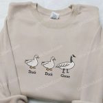 Duck Duck Silly Goose Embroidered Shirt – Animal & Funny Design