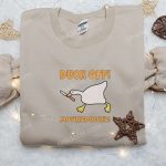 Quack Up with the Duck off Motherducker Embroidered Shirt – Funny Animal Design!