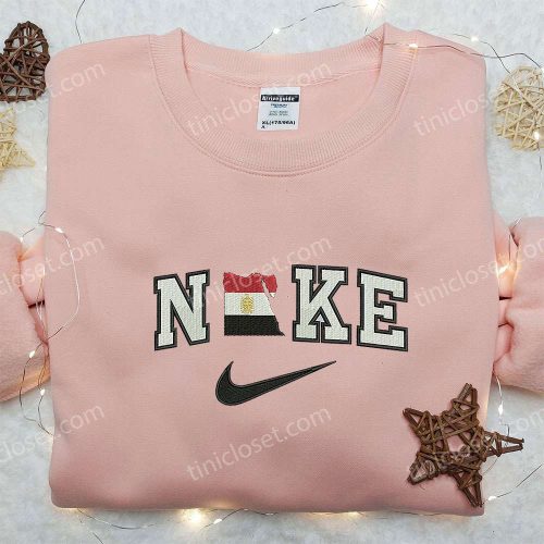 Custom Nike Embroidered Shirt: Egypt x Nike Gift for Wife – Unique and Stylish