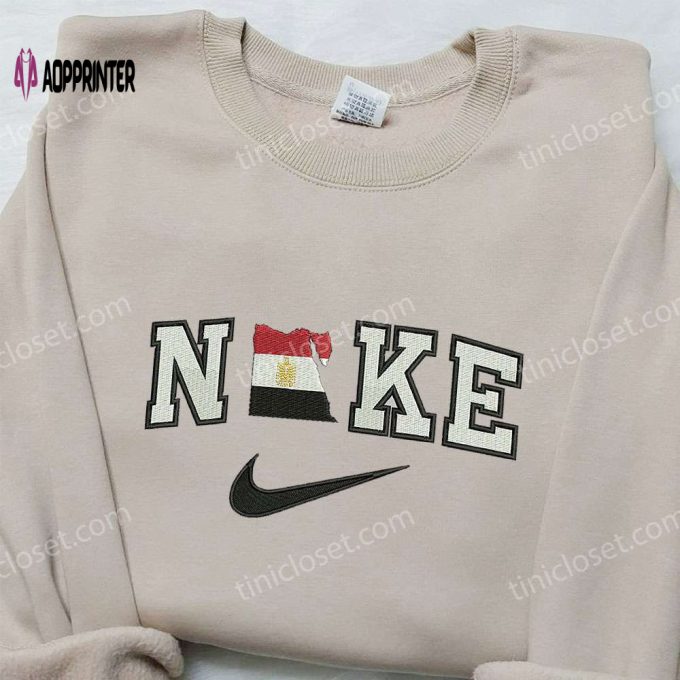 Custom Nike Embroidered Shirt: Egypt x Nike Gift for Wife – Unique and Stylish