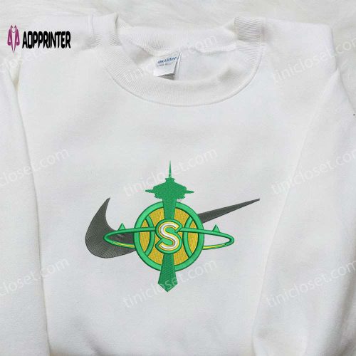 Devil x Nike Halloween Embroidered Shirt – Custom Design for Spooky Style