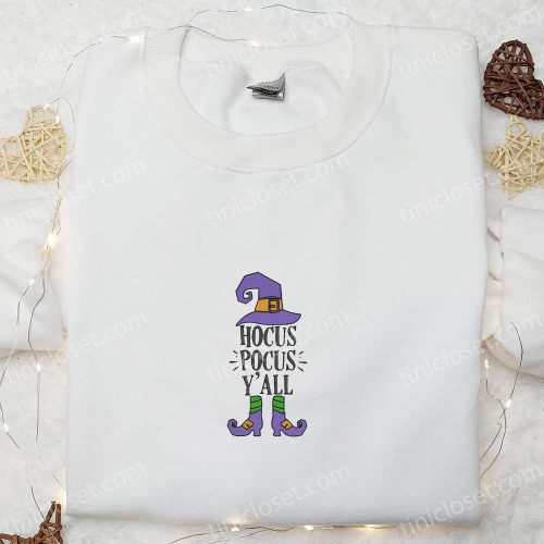 Elf Hocus Pocus Yall Halloween Embroidered Shirt – Adorable & Inspiring Halloween Tee