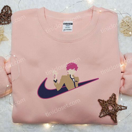 Emiya Shirou x Nike Swoosh Anime Hoodie: Type Moon & Nike Inspired Embroidered Shirt