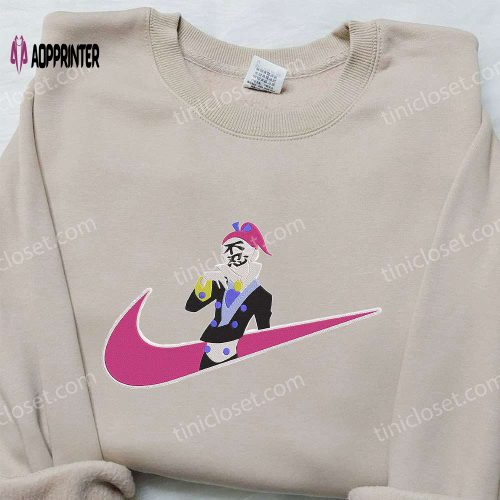 Jigglypuff x Nike Anime Embroidered Hoodie Pokemon & Nike Inspired Shirt