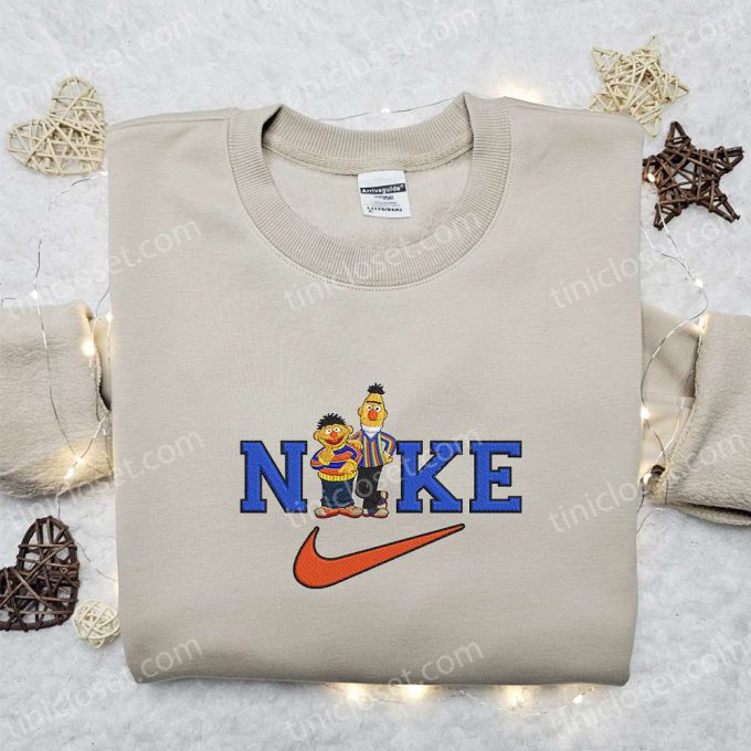 Ernie And Bert x Nike Embroidered Shirt – Great Adventures Custom Design