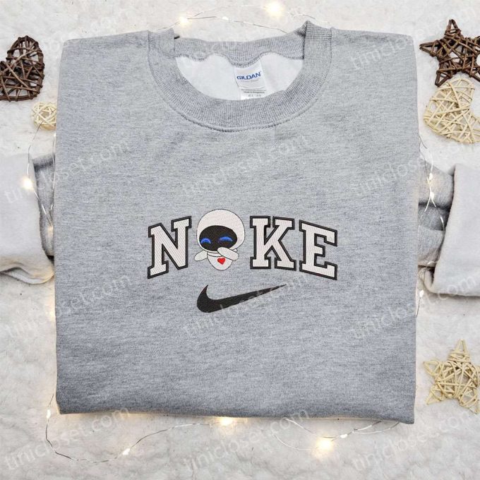 Eve x Nike Cartoon Embroidered Sweatshirt: Best Family Birthday Gift – Nike Inspired Hoodie