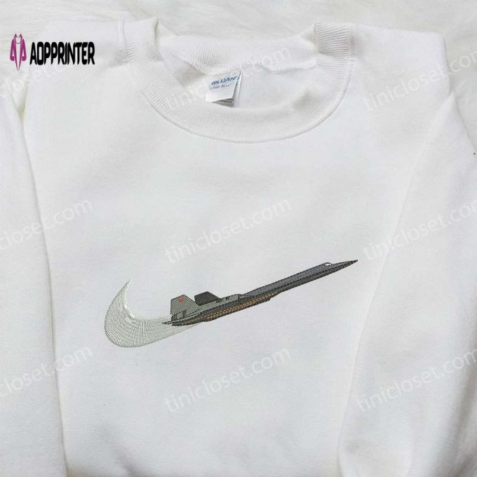 Fighter Aircraft x Nike Embroidered Shirt – Stylish Nike Inspired Family Gift