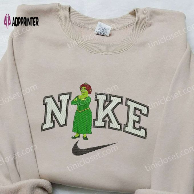 Fiona x Nike Embroidered Shirt: Shrek & Custom Designs Unique Nike Apparel