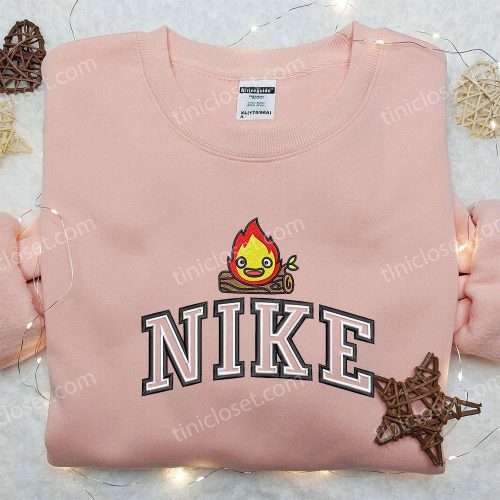 Fire x Nike Embroidered Shirt: Perfect Gift for Husband Custom Design