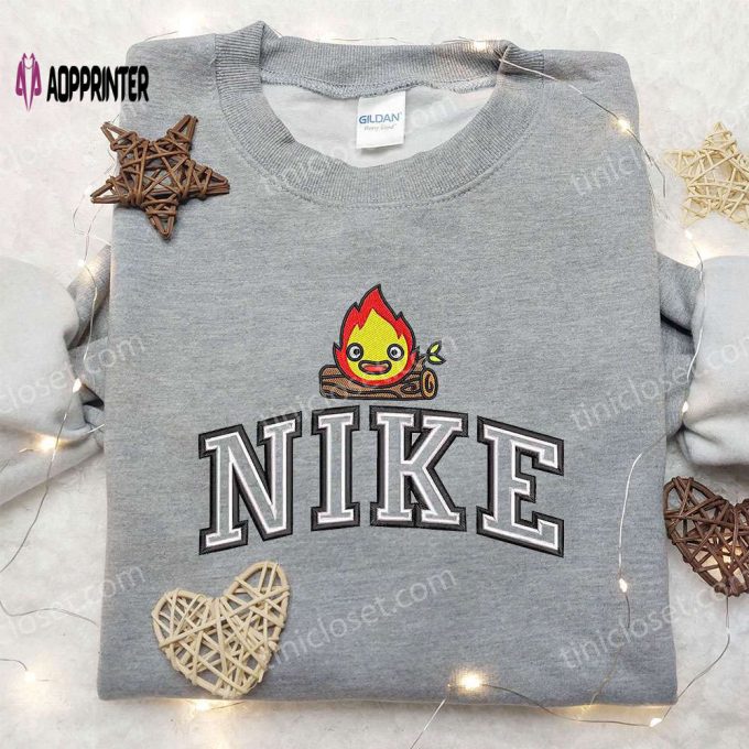 Fire x Nike Embroidered Shirt: Perfect Gift for Husband Custom Design