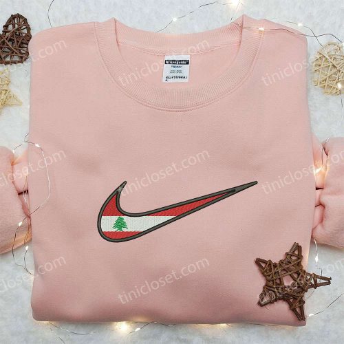 Custom Nike Embroidered Shirt – Perfect Gift for Husband Flag Design