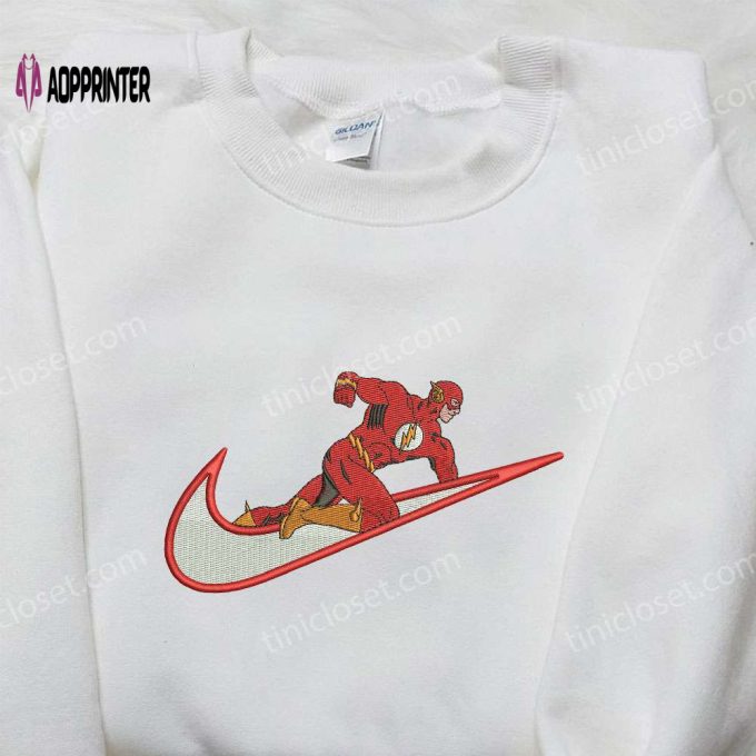 Flash x Nike Embroidered Shirt: Marvel Collaboration for Custom Style