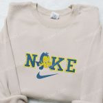 Flounder x Nike Cartoon Embroidered Hoodie Little Mermaid & Nike Inspired Shirt