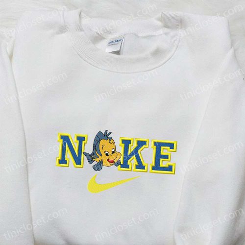 Flounder x Nike Cartoon Embroidered Shirt: The Little Mermaid Inspired Nike Shirt