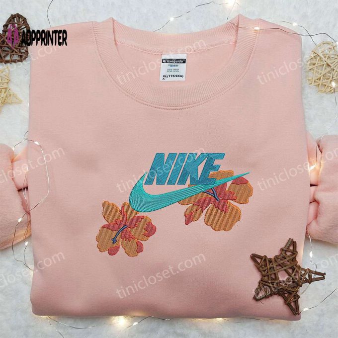 Flowers x Nike Embroidered Sweatshirt: Best Family Gift Nike Inspired Shirt