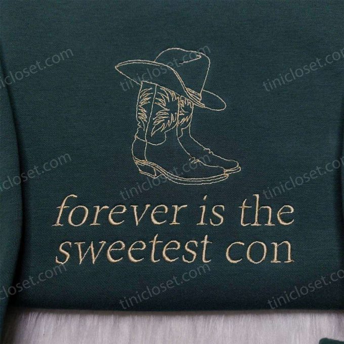 Forever is the Sweetest Con: Typography & Vintage Embroidered Shirt