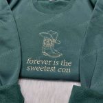 Forever is the Sweetest Con: Typography & Vintage Embroidered Shirt