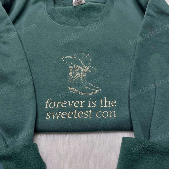 Forever is the Sweetest Con: Typography & Vintage Embroidered Shirt