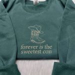 Forever is the Sweetest Con: Typography & Vintage Embroidered Shirt