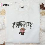 Freddy Krueger Drip Embroidered Sweatshirt: Horror Movie Hoodie Best Halloween Gift Ideas