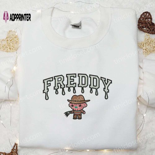 Eddie Munson Stranger Things x Hello Kitty Embroidered Sweatshirt: Horror Movie Character Halloween Shirt