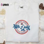 4th of July Embroidered Shirt: Freedom Firework Sparklers National Day Gifts – Best Patriotic Shirts