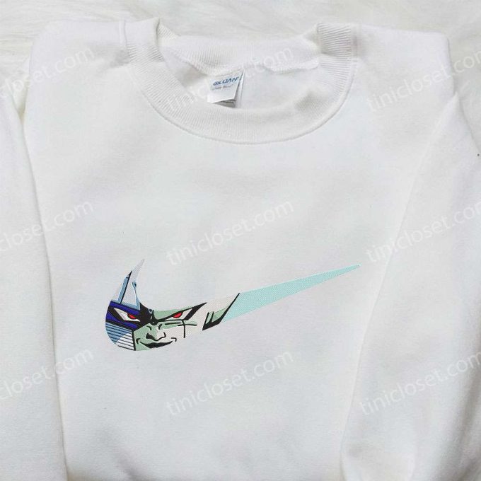 Frieza x Nike Swoosh Anime Hoodie Dragon Ball & Nike Inspired Embroidered Shirt