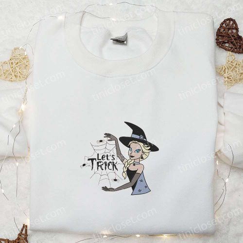 Frozen Elsa Princess Halloween Embroidered Shirt – Best Gift for Daughter